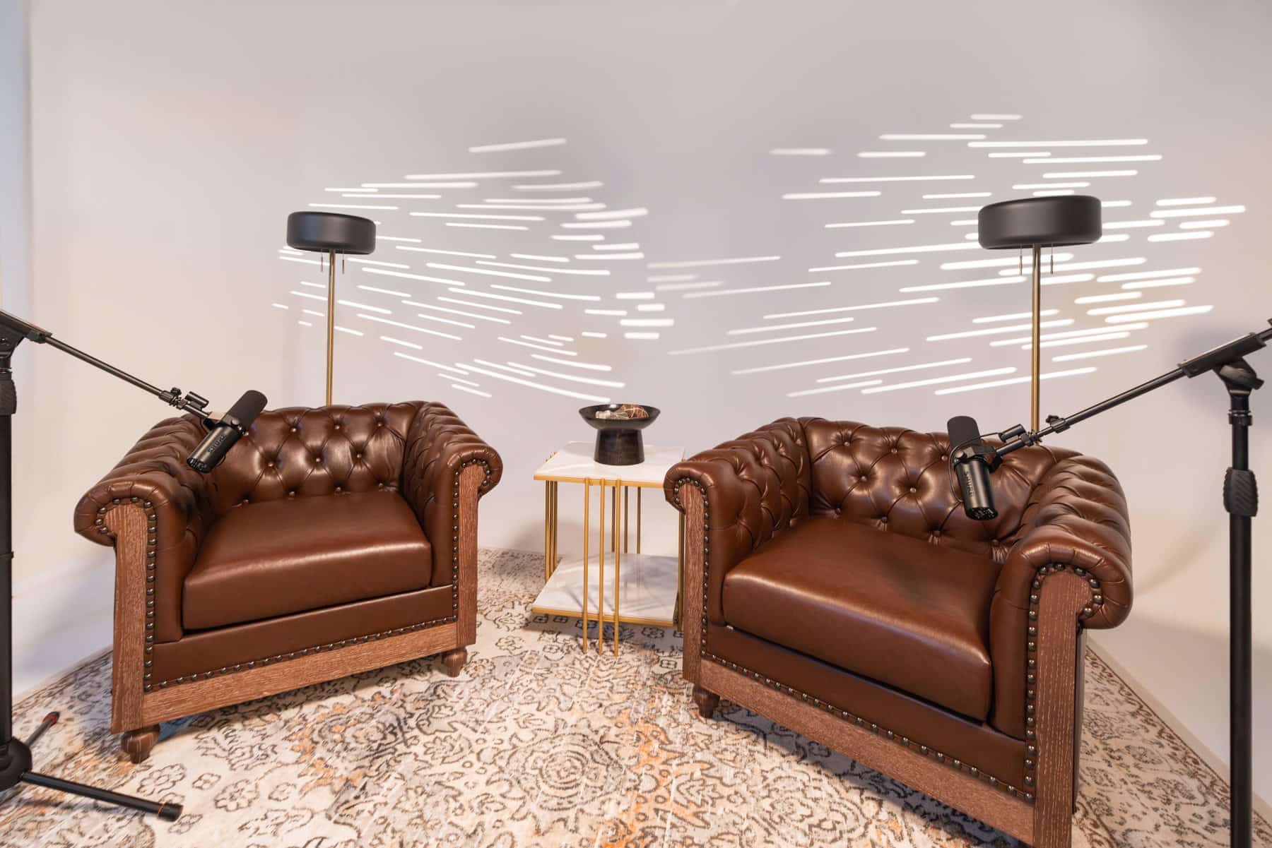 Parlor — Premium interview session with Chesterfield seating — VibeShack Studios SF