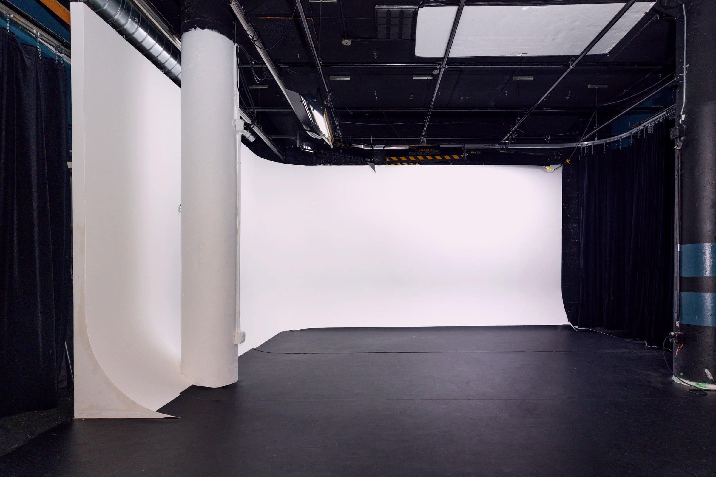White cyc rental studio inside VibeShack Studios