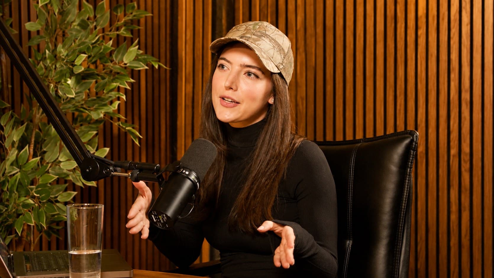 Broadcast microphones in The Executive at VibeShack Studios San Francisco