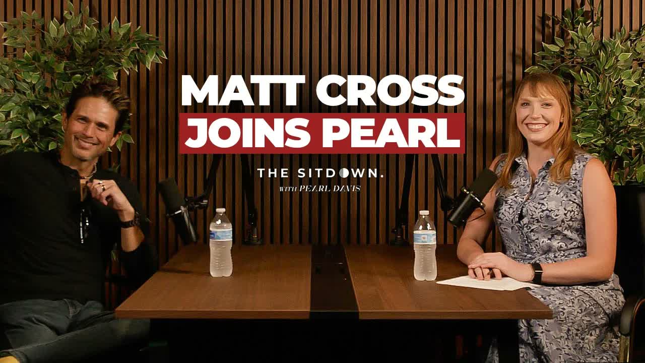 YouTube thumbnail for The Sitdown with Matt Cross, filmed at VibeShack Studios